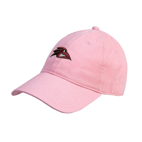  Pink Unstructured Adjustable Low Profile Cap - Raven Head