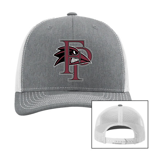  Richardson Heather Grey/Light Grey Trucker Hat - Athletic FP