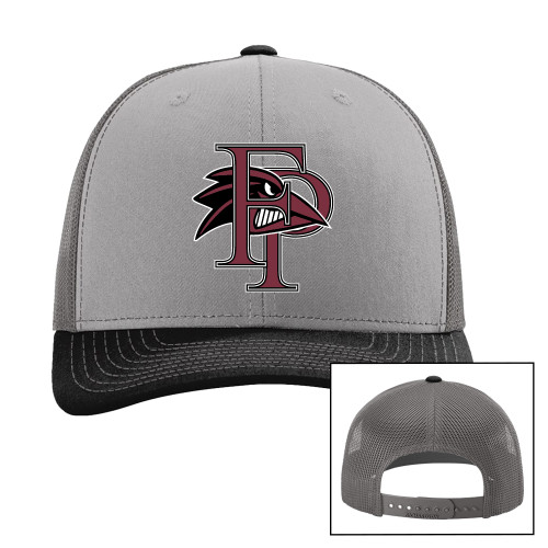  Richardson Grey/Charcoal/Black Trucker Hat - Athletic FP