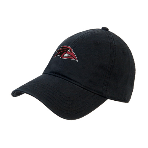  Black Unstructured Adjustable Low Profile Hat - Raven Head
