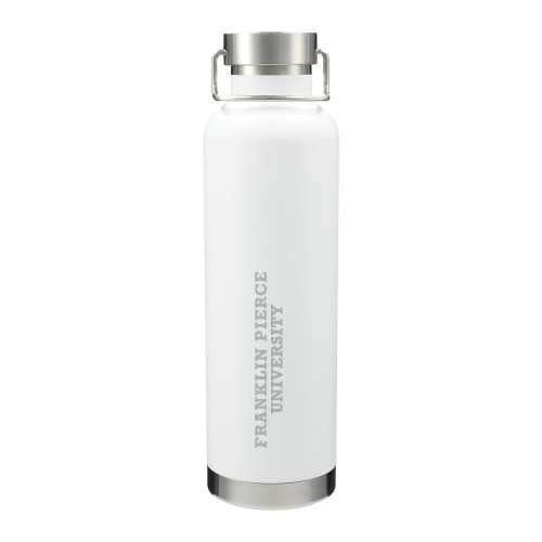  Thor Copper Vacuum Insulated White Bottle 32oz - Franklin Pierce University Engraved