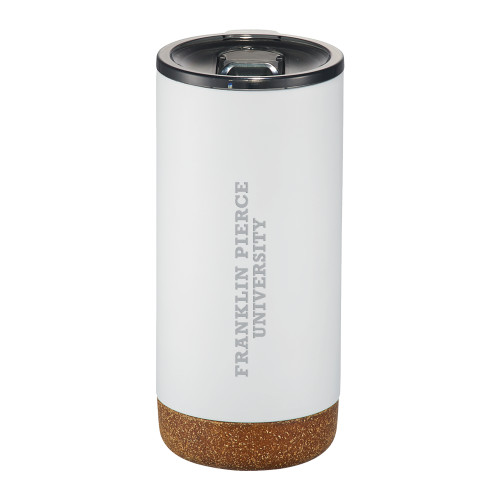  Valhalla Vacuum Insulated White Tumbler 16oz - Franklin Pierce University Engraved
