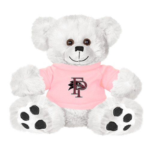  Plush Big Paw 8 1/2 inch White Bear w/Pink Shirt - Athletic FP