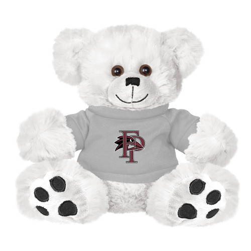  Plush Big Paw 8 1/2 inch White Bear w/Grey Shirt - Athletic FP