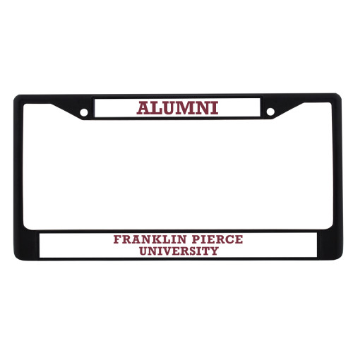  Alumni Metal License Plate Frame in Black - Franklin Pierce University