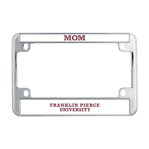  Metal Motorcycle License Plate Frame in Chrome - Franklin Pierce University