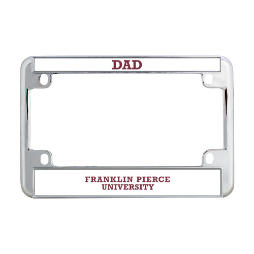  Metal Motorcycle License Plate Frame in Chrome - Franklin Pierce University