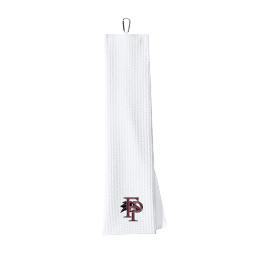  White Waffle Microfiber Golf Towel - Athletic FP