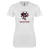 Thumbnail image for  Next Level Womens White Boyfriend Tee