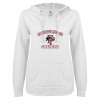 Thumbnail image for  ENZA Womens White V Notch Raw Edge Fleece Hoodie