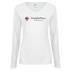 Thumbnail image for  Womens White Long Sleeve V Neck Tee