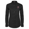 Thumbnail image for  Womens Black Twill Button Down Long Sleeve 