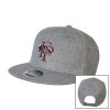 Thumbnail image for  Heather Grey Wool Blend Flat Bill Snapback Hat