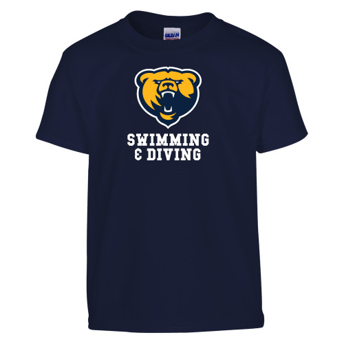  Youth Navy T Shirt - Franklin College Swim and Dive