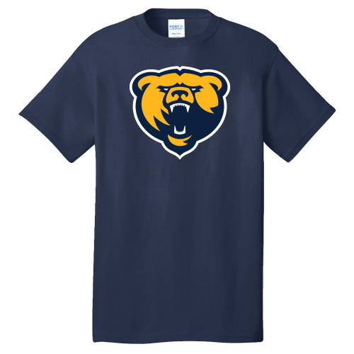  Extended Navy T Shirt - Franklin College Primary Mark