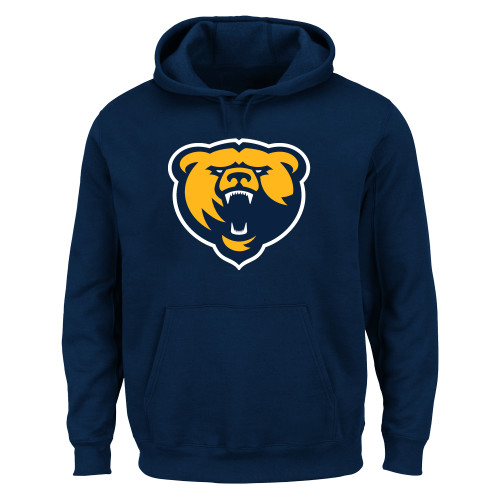  Extended Navy Hoodie - Franklin College Primary Mark