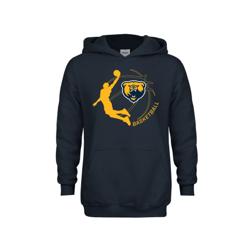  Youth Navy Fleece Hoodie - Franklin College Basketball Graphic
