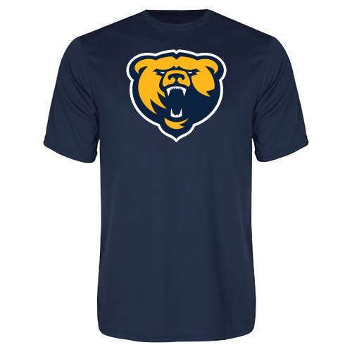  Navy Performance Tee - Franklin College Primary Mark