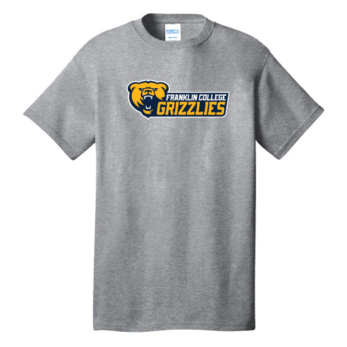  Extended Athletic Heather T Shirt - Franklin College Primary Wordmark
