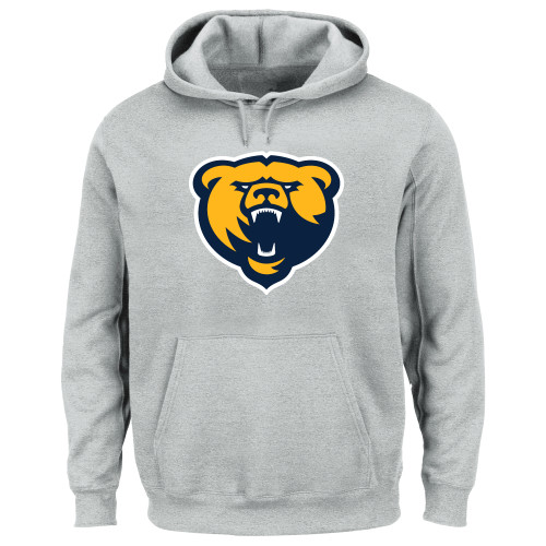  Extended Heather Grey Hoodie - Franklin College Primary Mark