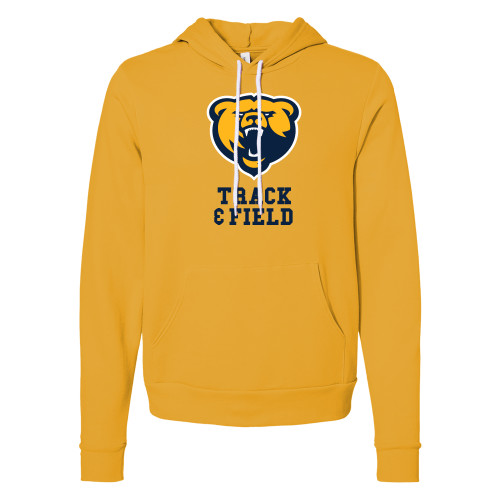 Bella + Canvas Gold Fleece Hood - Franklin College Track and Field