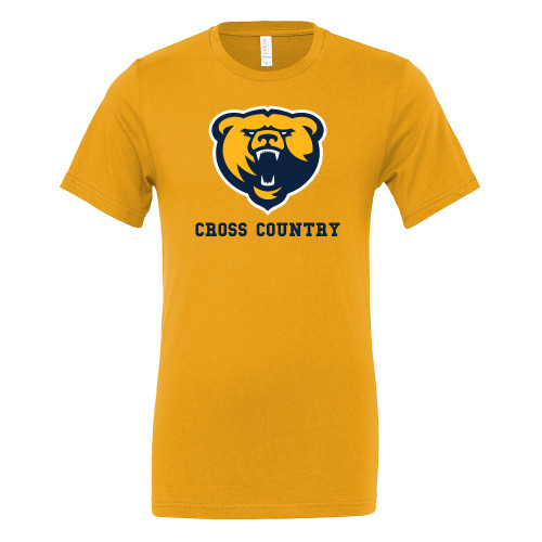  Bella + Canvas Gold Jersey Cotton T Shirt - Franklin College Cross Country