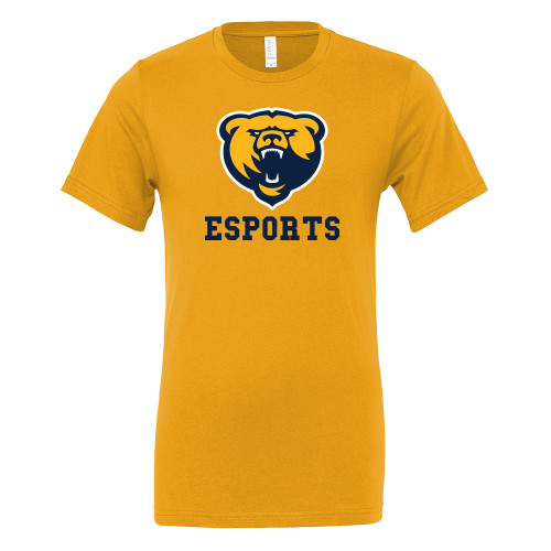  Bella + Canvas Gold Jersey Cotton T Shirt - Franklin College Esports