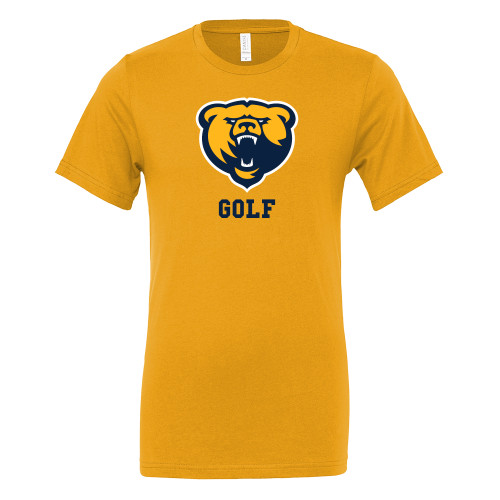  Bella + Canvas Gold Jersey Cotton T Shirt - Franklin College Golf