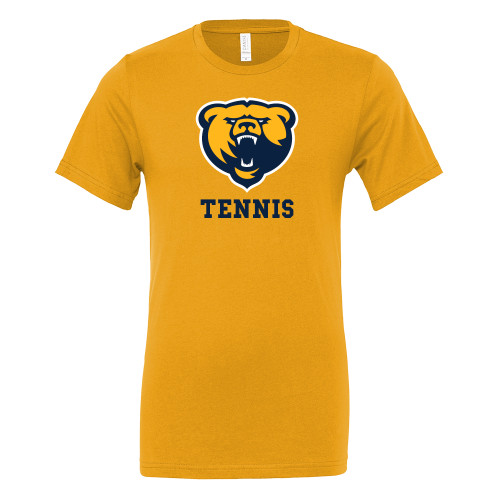  Bella + Canvas Gold Jersey Cotton T Shirt - Franklin College Tennis
