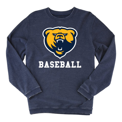 Boxercraft Womens Navy Corded Crew - Franklin College Baseball