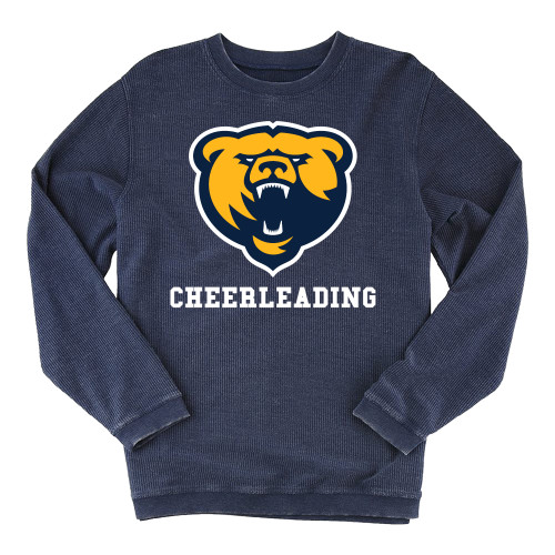  Boxercraft Womens Navy Corded Crew - Franklin College Cheerleading