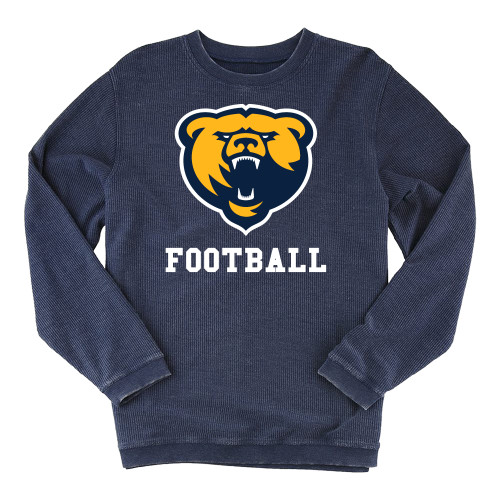  Boxercraft Womens Navy Corded Crew - Franklin College Football