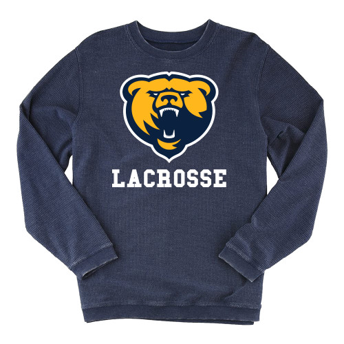  Boxercraft Womens Navy Corded Crew - Franklin College Lacrosse