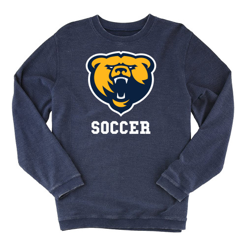  Boxercraft Womens Navy Corded Crew - Franklin College Soccer