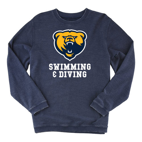  Boxercraft Womens Navy Corded Crew - Franklin College Swim and Dive