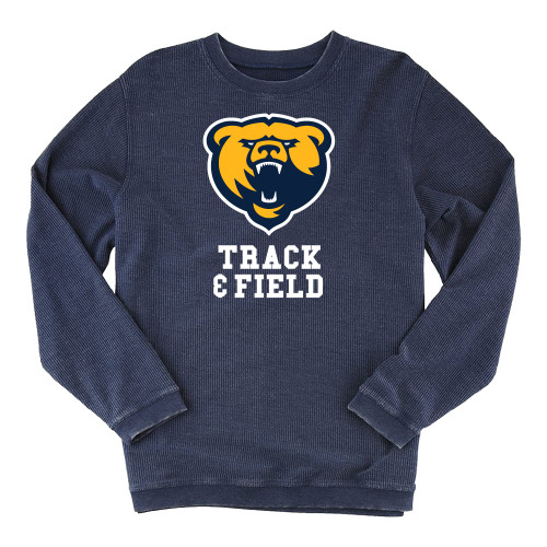  Boxercraft Womens Navy Corded Crew - Franklin College Track and Field