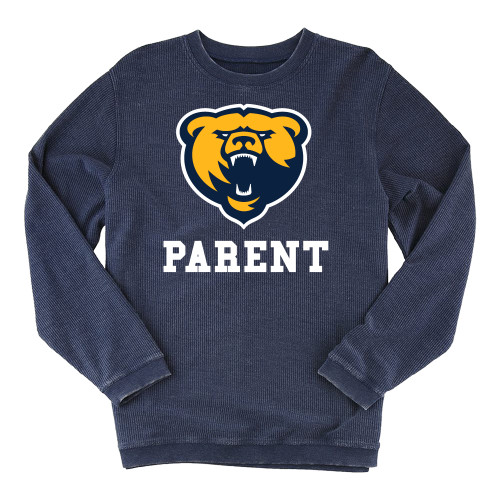  Boxercraft Womens Navy Corded Crew - Franklin College Parent