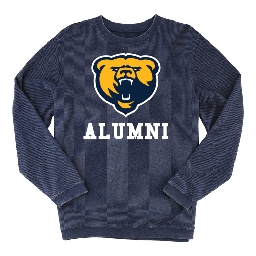  Boxercraft Womens Navy Corded Crew - Franklin College Alumni
