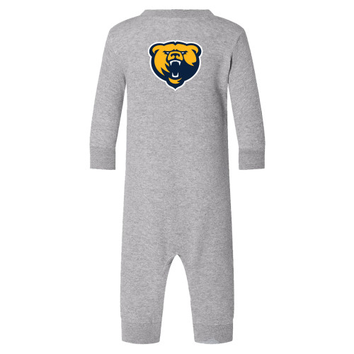  Heather Grey Fleece Onesie - Franklin College Primary Mark