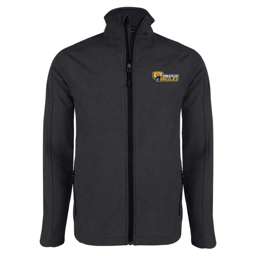  Charcoal Heather Softshell Jacket - Franklin College Primary Wordmark