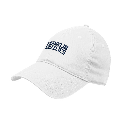 Franklin White Unstructured Adjustable Low Profile Hat