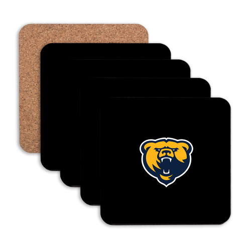  Hardboard Coaster w/Cork Backing 4/set - Franklin College Primary Mark