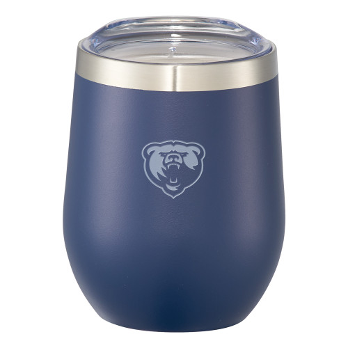 Corzo Vacuum Insulated Navy Cup 12oz - Franklin College Primary Mark Reverse Engraved