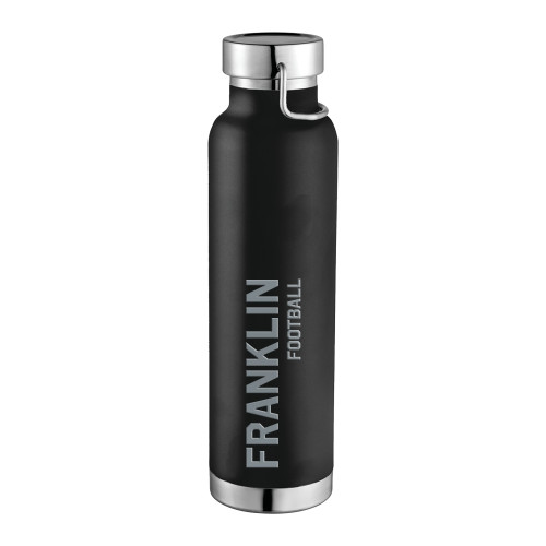  Thor Copper Vacuum Insulated Black Bottle 22oz - Franklin College Football Engraved