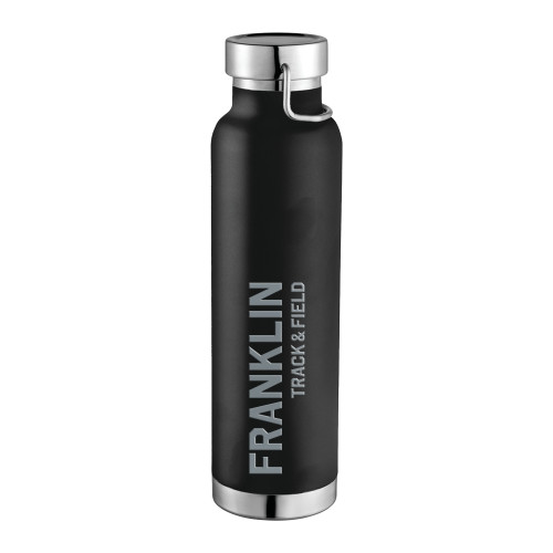  Thor Copper Vacuum Insulated Black Bottle 22oz - Franklin College Track and Field Engraved