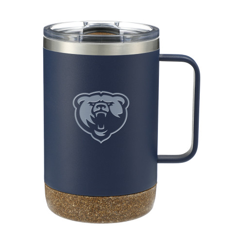  Valhalla Vacuum Insulated Camp Navy Mug 14oz - Franklin College Primary Mark Reverse Engraved