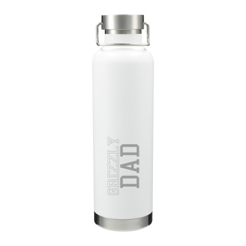  Thor Copper Vacuum Insulated White Bottle 32oz - Franklin College Dad Engraved
