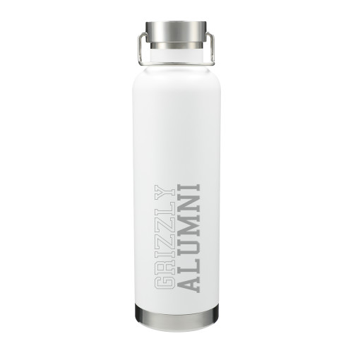  Thor Copper Vacuum Insulated White Bottle 32oz - Franklin College Alumni Engraved