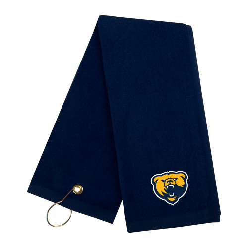  Navy Golf Towel - Franklin College Primary Mark