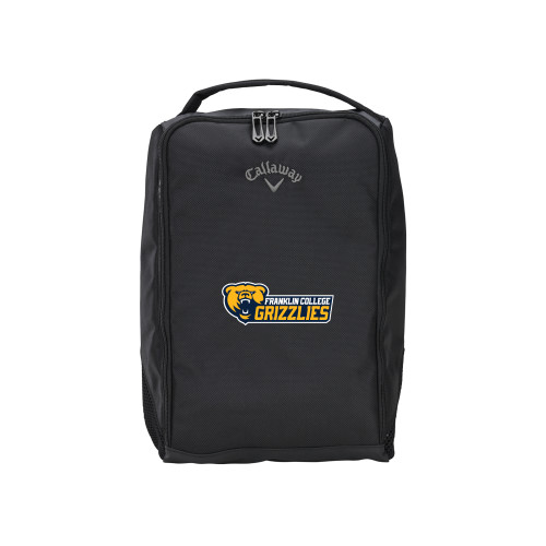  Callaway Clubhouse Black Golf Shoe Bag - Franklin College Primary Wordmark